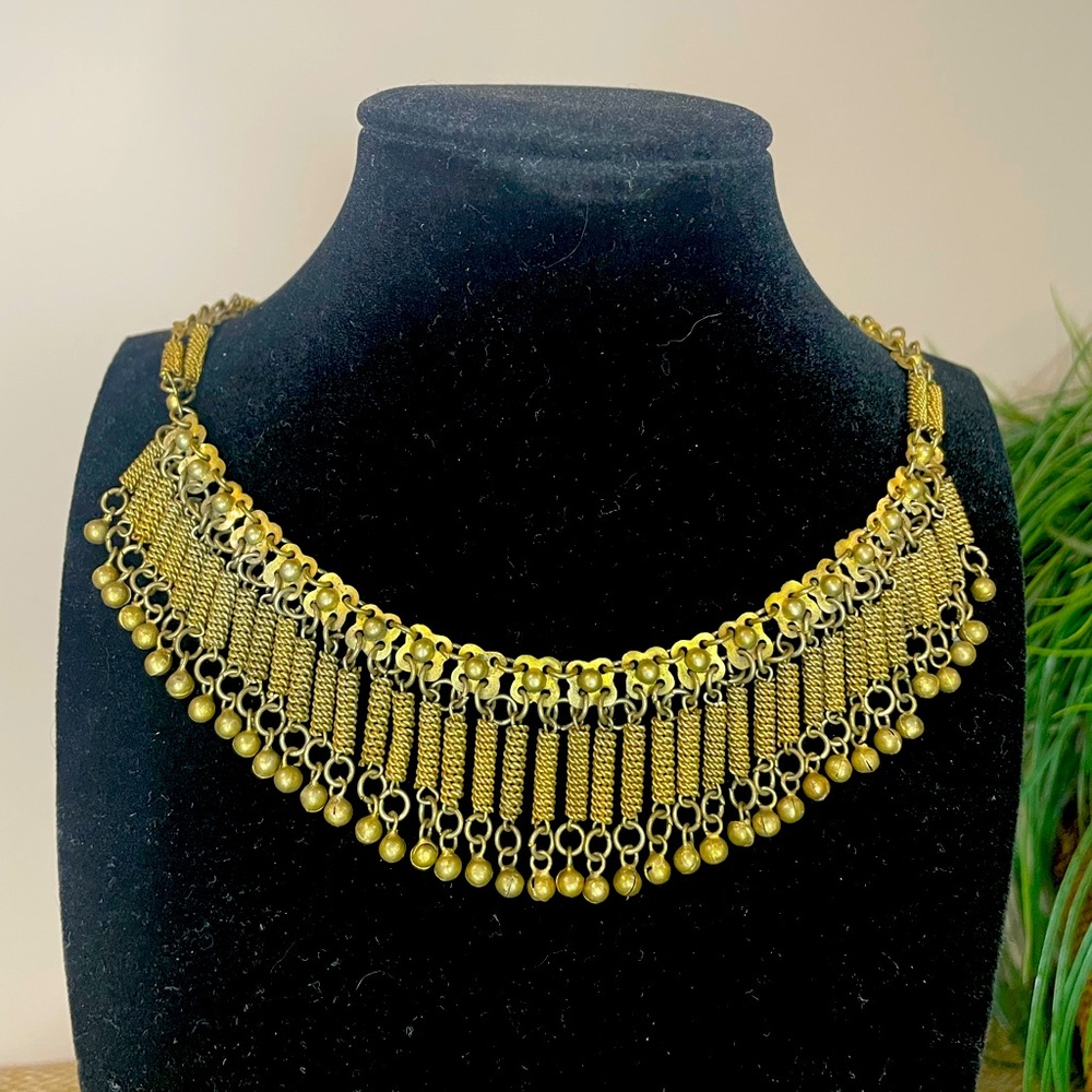 Vintage Gold Choker Necklace